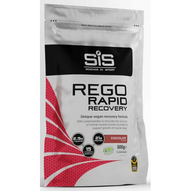 Ravintolisäjauhe SiS Rego Rapid Recovery Chocolate 500g