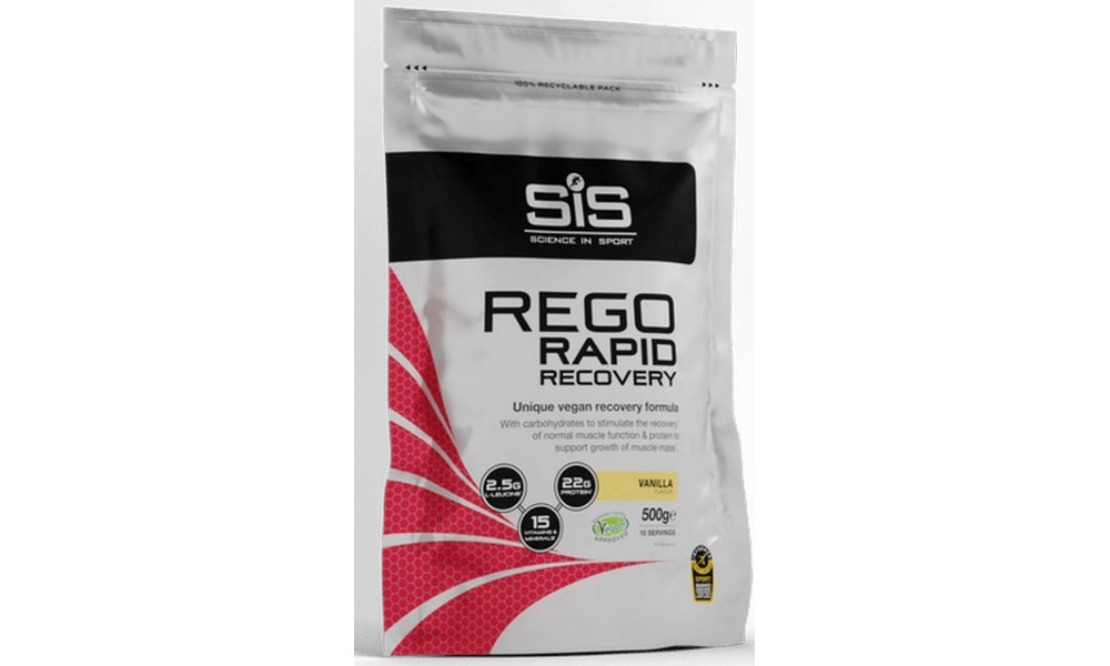 Ravintolisäjauhe SiS Rego Rapid Recovery Vanila 500g 