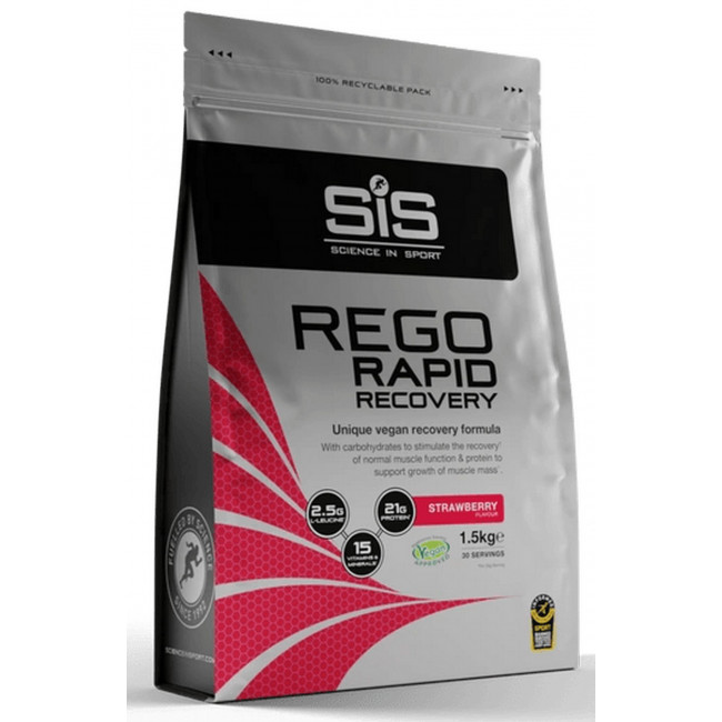 Ravintolisäjauhe SiS Rego Rapid Recovery Strawberry 1.5kg