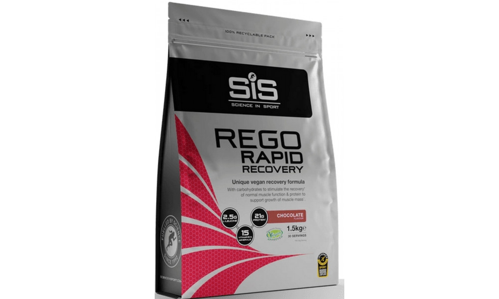 Ravintolisäjauhe SiS Rego Rapid Recovery Chocolate 1.5kg 