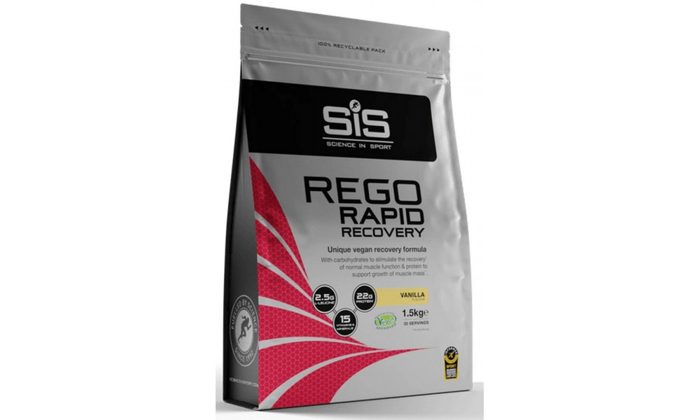 Ravintolisäjauhe SiS Rego Rapid Recovery Vanila 1.5kg 