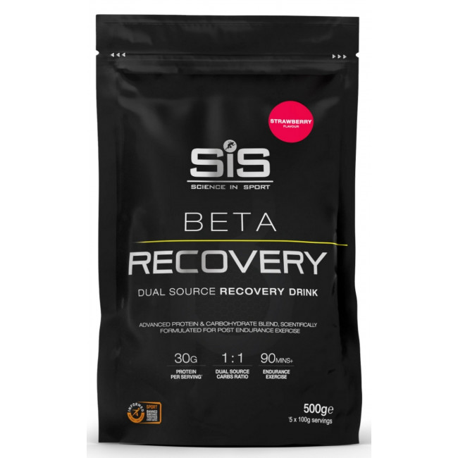 Ravintolisäjauhe SiS Beta Recovery Strawberry 500g