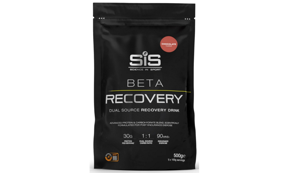 Ravintolisäjauhe SiS Beta Recovery Chocolate 500g 