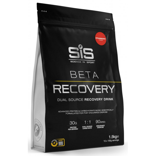 Ravintolisäjauhe SiS Beta Recovery Strawberry 1.5kg