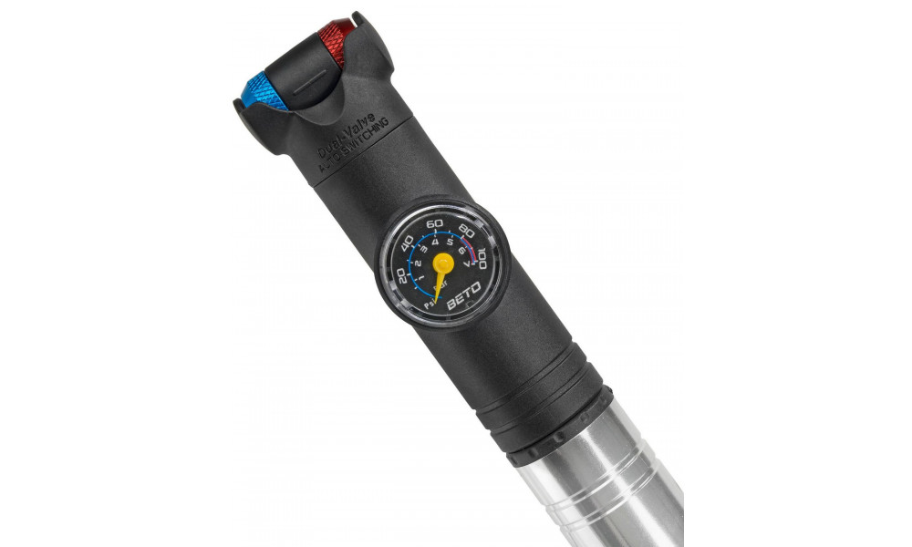 Pumppu BETO Mini PRO Alu TH-004AGN with hose and manometer 5bar - 3
