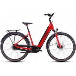 Sähköpyörä Cube Supreme Hybrid Comfort Pro 625 Easy Entry 26 firered'n'black 2025