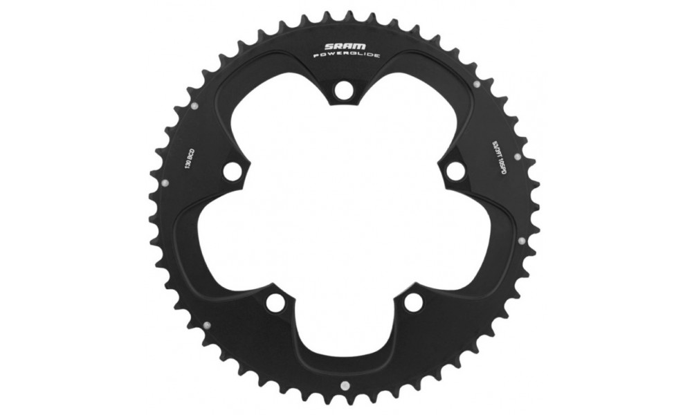 Eturatas SRAM Road Red 130mm 10-speed 53T matt black 