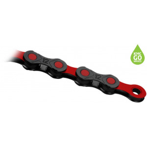 Chain KMC DLC12 BlackRed 12-speed 126-links Waxed