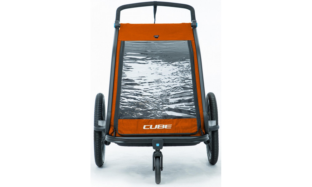 Pyörävaunu Cube Kids Double CMPT X Actionteam grey'n'orange - 8