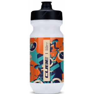 Juomapullo Cube Flow 500 blue'n'orange