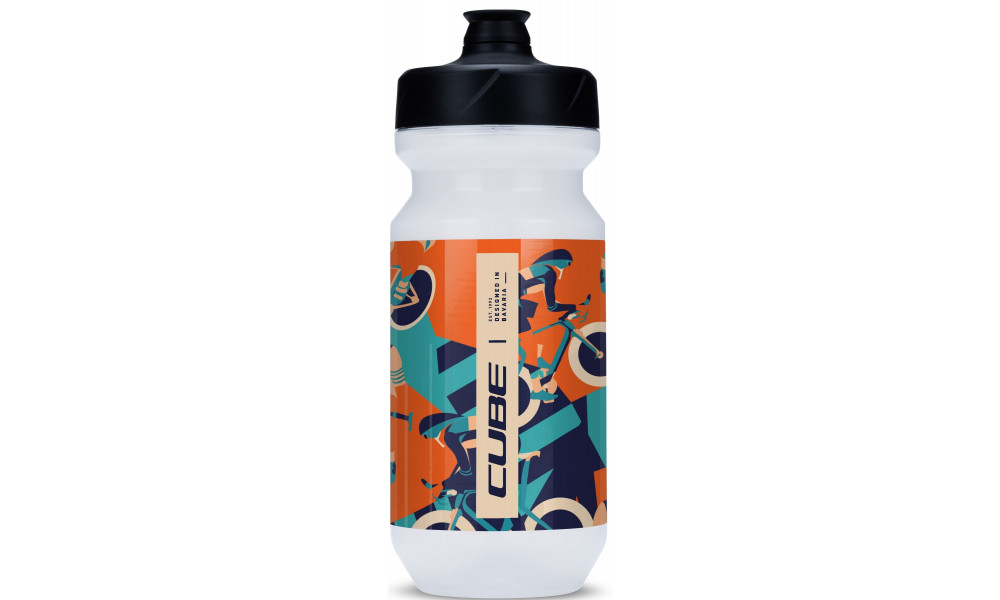 Juomapullo Cube Flow 500 blue'n'orange 