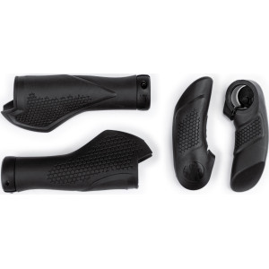 Kädensijat Natural Fit Comfort Lock-on with bar ends black