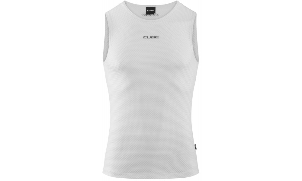 Aluspaita Cube Mesh Sleeveless white 