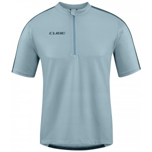 Pyöräilypaita Cube MTB CMPT S/S Half Zip grey