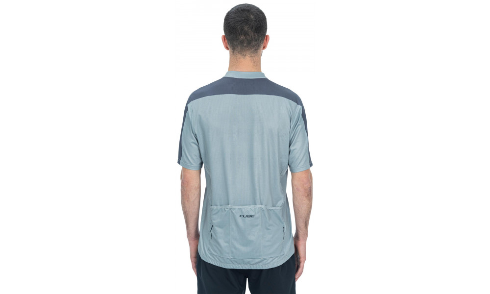 Pyöräilypaita Cube MTB CMPT S/S Half Zip grey - 4