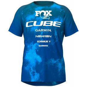 Pyöräilypaita Cube Rookie x Actionteam MTB S/S blue'n'green