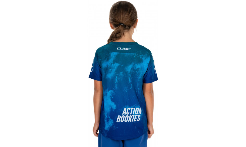 Pyöräilypaita Cube Rookie x Actionteam MTB S/S blue'n'green - 2