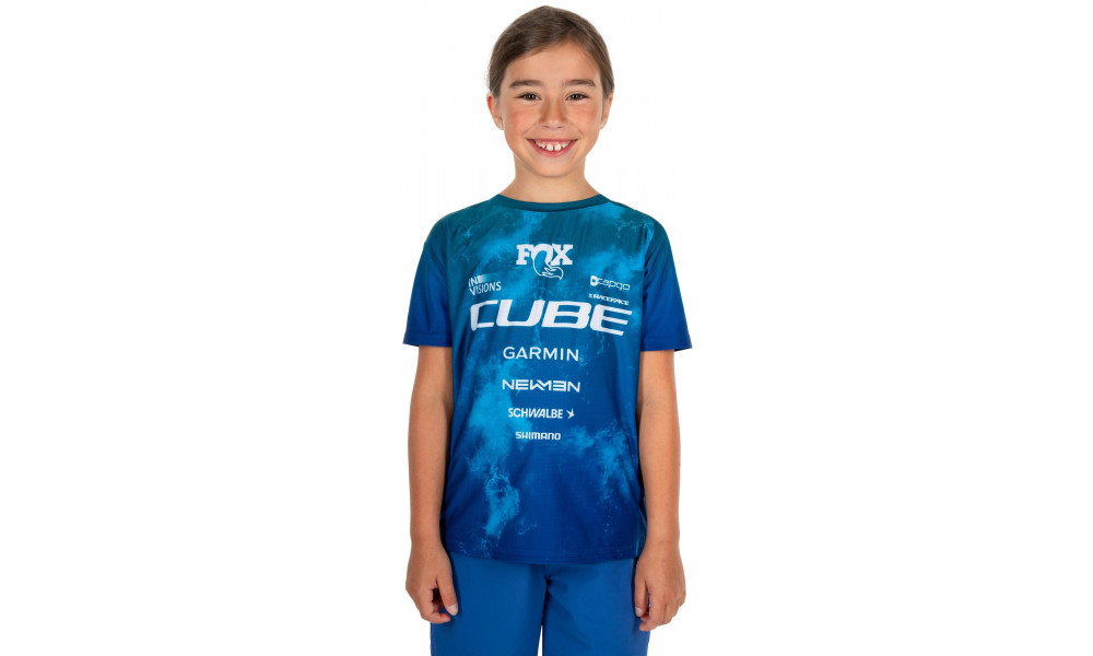 Pyöräilypaita Cube Rookie x Actionteam MTB S/S blue'n'green - 3