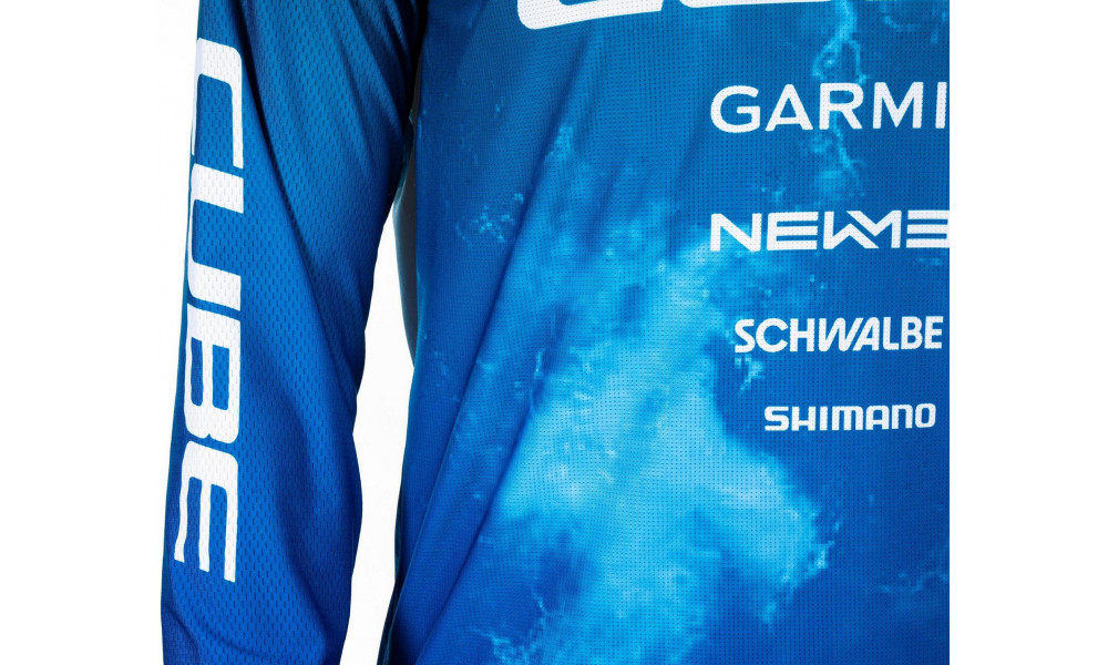 Pyöräilypaita Cube X Actionteam MTB L/S blue'n'green - 2