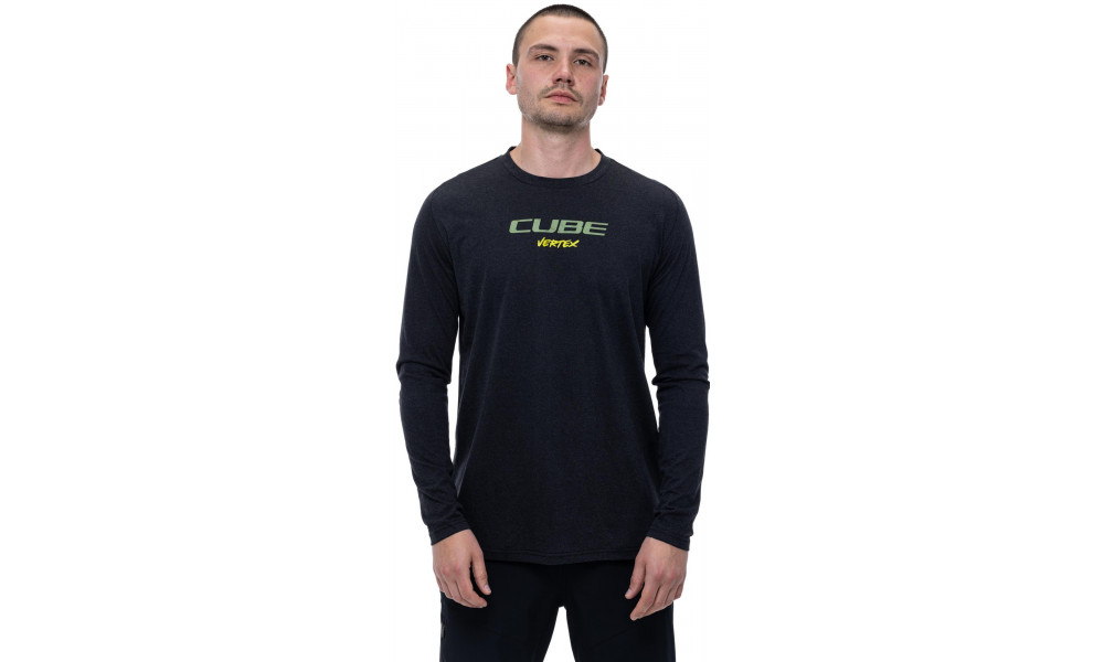 Pyöräilypaita Cube Round Flow MTB L/S black - 5
