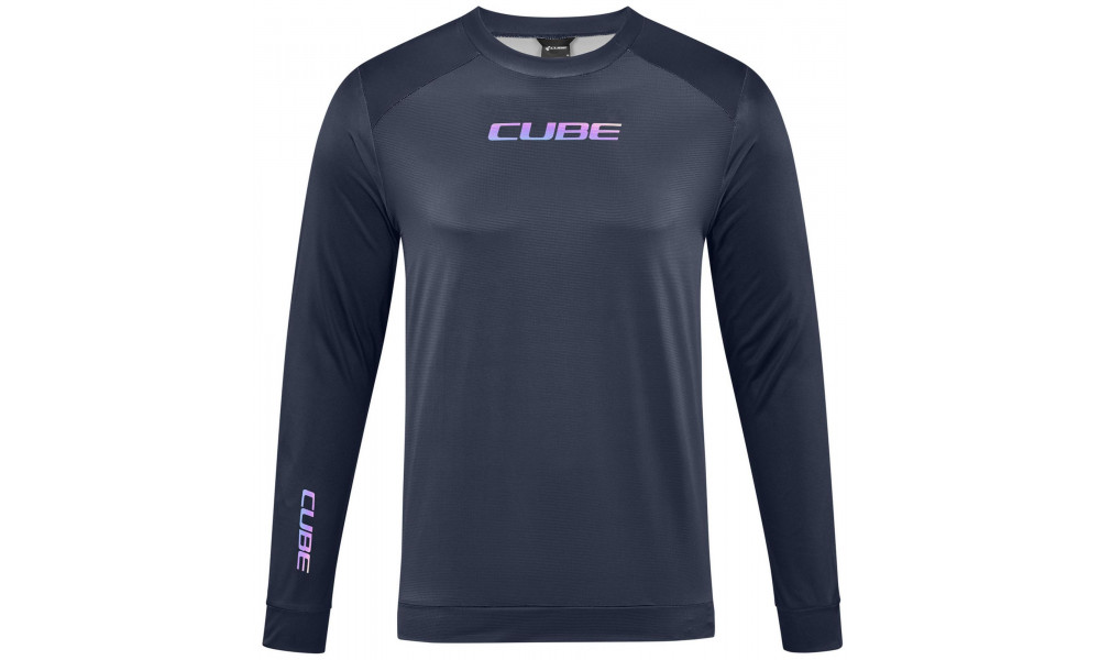 Pyöräilypaita Cube Round MTB L/S black - 1