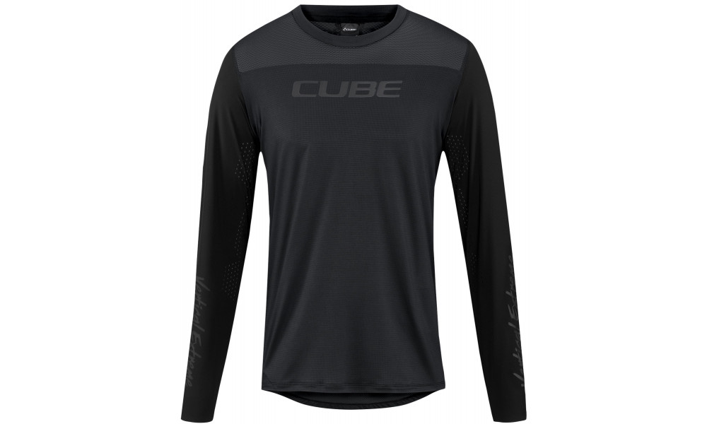 Pyöräilypaita Cube Round Pro MTB L/S black - 1
