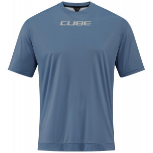 Pyöräilypaita Cube Round TECH MTB S/S smoke blue