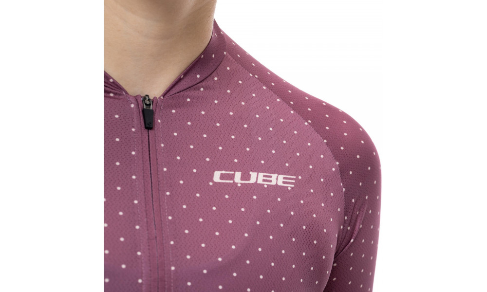 Pyöräilypaita Cube MTB WS S/S Half Zip berry - 6