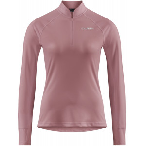Pyöräilypaita Cube MTB WS L/S Half Zip rose