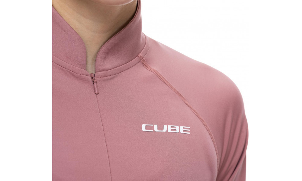 Pyöräilypaita Cube MTB WS L/S Half Zip rose - 5