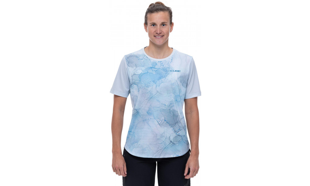 Pyöräilypaita Cube Round MTB WS S/S marble - 3