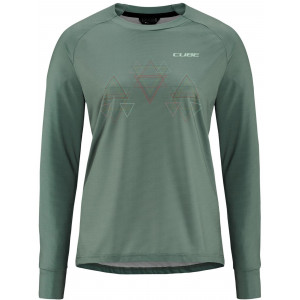 Pyöräilypaita Cube Round MTB WS L/S green