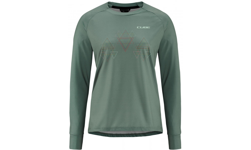 Pyöräilypaita Cube Round MTB WS L/S green - 1