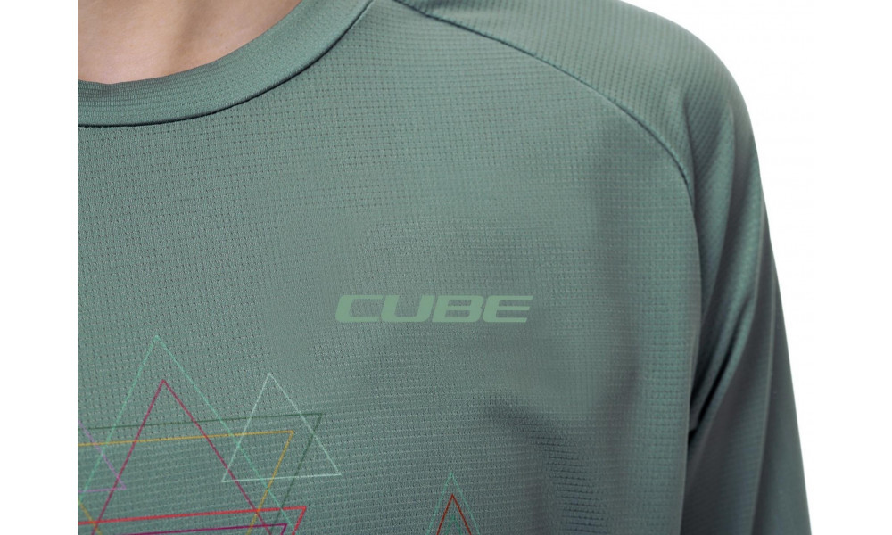 Pyöräilypaita Cube Round MTB WS L/S green - 2