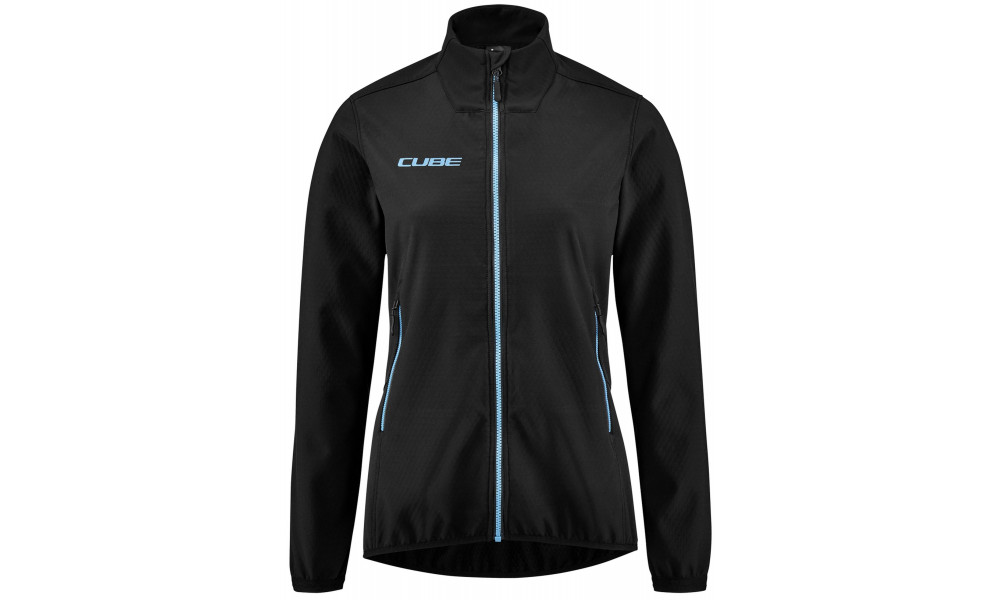 Pyöräilytakki Cube Softshell CMPT MTB WS black'n'blue - 1