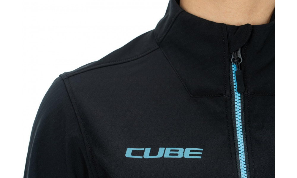 Pyöräilytakki Cube Softshell CMPT MTB WS black'n'blue - 3