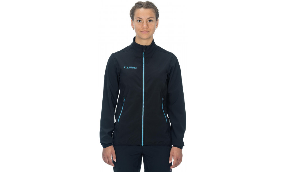 Pyöräilytakki Cube Softshell CMPT MTB WS black'n'blue - 5