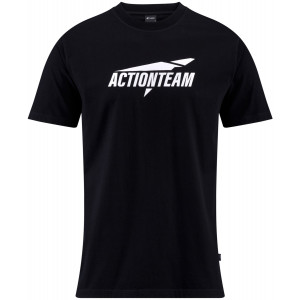 T-paita Cube Organic Actionteam GTY Fit black'n'white