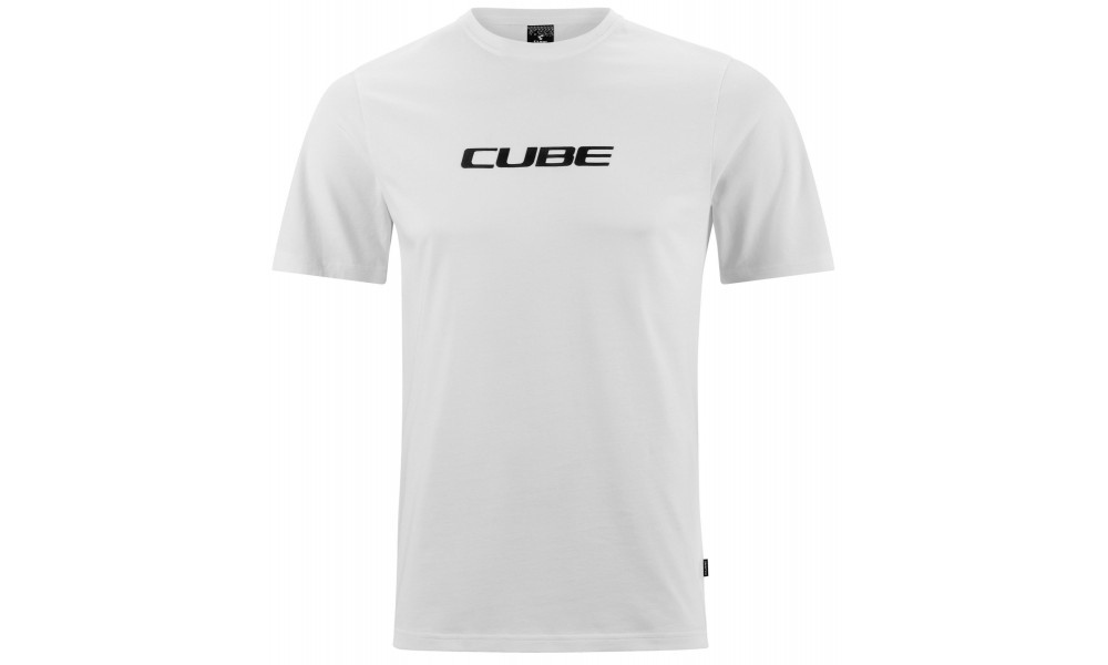 T-paita Cube Organic Classic Logo white'n'black - 1
