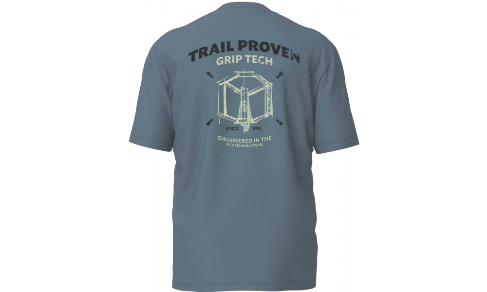 T-paita Cube Organic Trail Proven GTY Fit petrol - 4