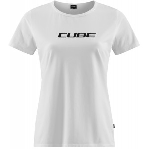 T-paita Cube Organic WS Classic Logo white