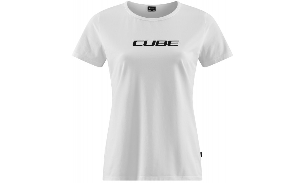 T-paita Cube Organic WS Classic Logo white - 1