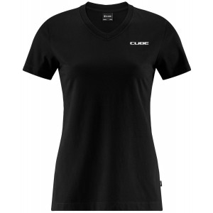 T-paita Cube Organic WS V-Neck black