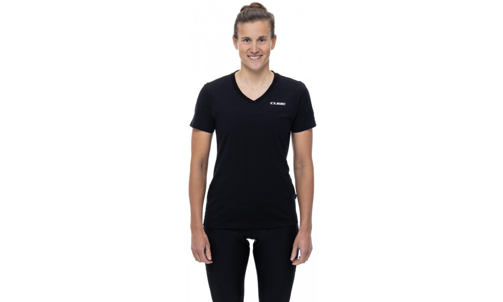 T-paita Cube Organic WS V-Neck black - 3