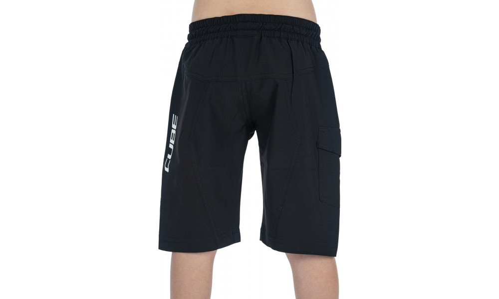 Pyöräilyshortsit Cube Baggy Rookie Road/XC black'n'white - 2