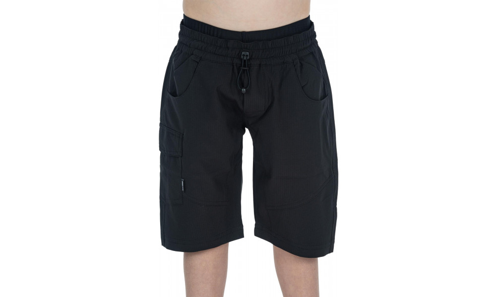 Pyöräilyshortsit Cube Baggy Rookie Road/XC with liner black'n'white - 3