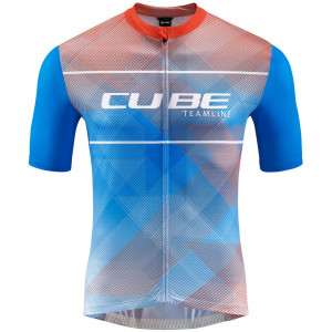 Pyöräilypaita Cube CMPT Road/XC S/S white'n'blue'n'red