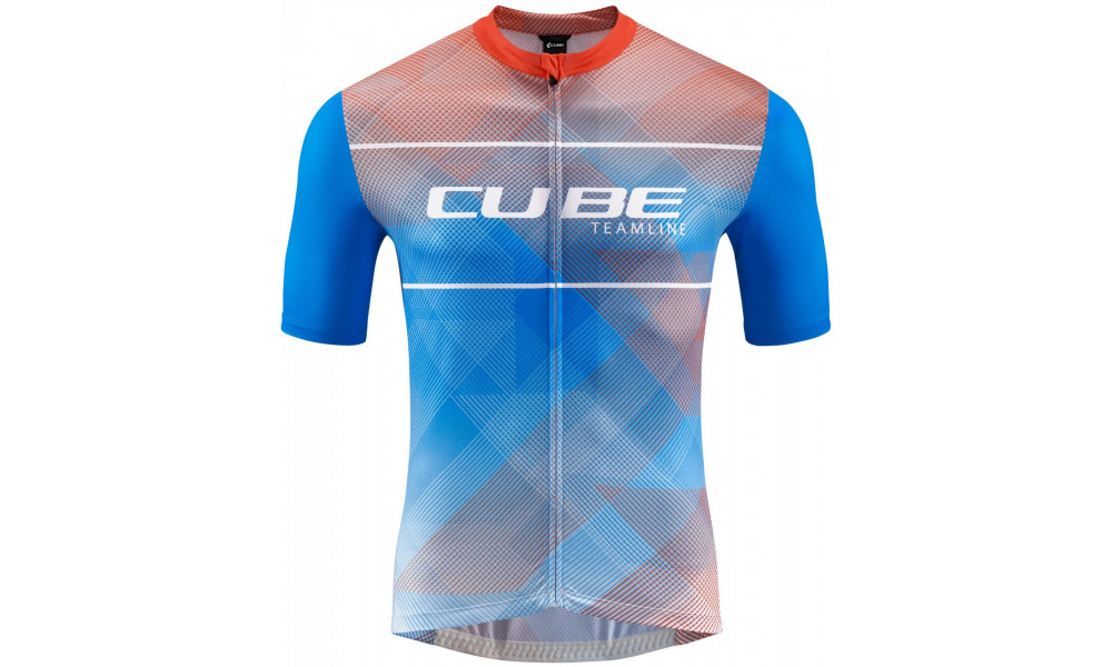 Pyöräilypaita Cube CMPT Road/XC S/S white'n'blue'n'red - 1
