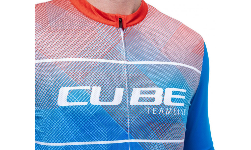 Pyöräilypaita Cube CMPT Road/XC S/S white'n'blue'n'red - 2