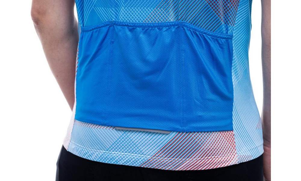 Pyöräilypaita Cube CMPT Road/XC S/S white'n'blue'n'red - 3